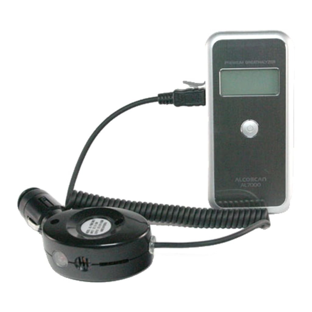 Autolader AL7000 aangesloten op de AlcoScan AL7000 alcoholtester